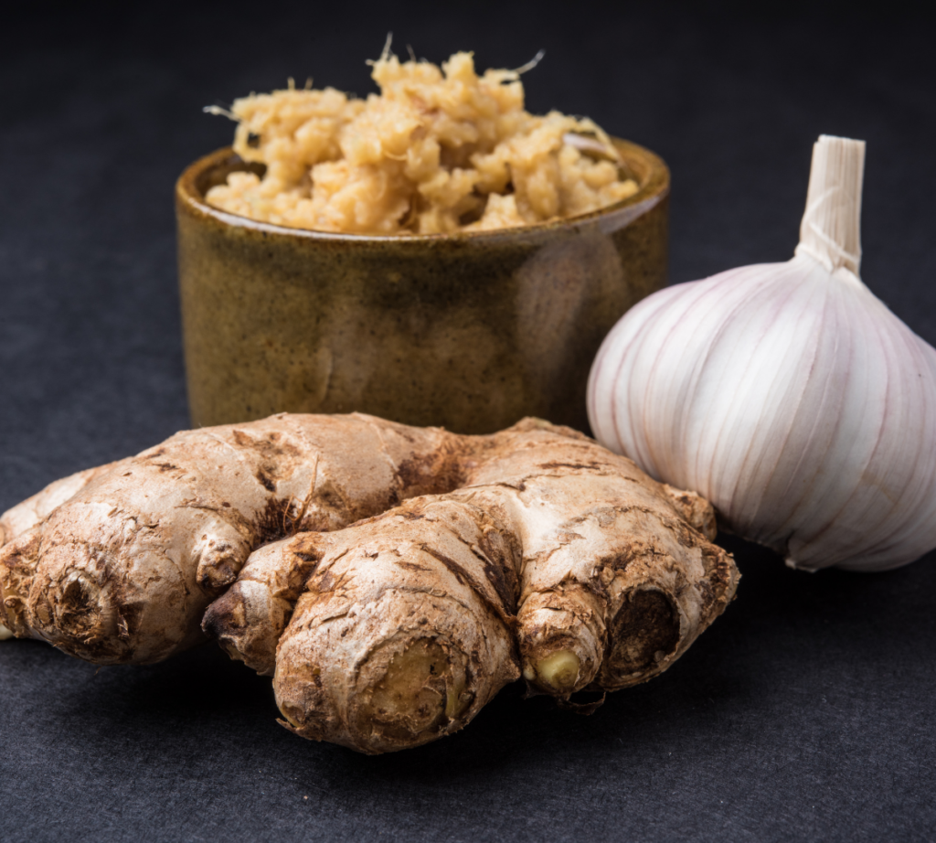 Treating Inflammation with Garlic, Ginger, and Food